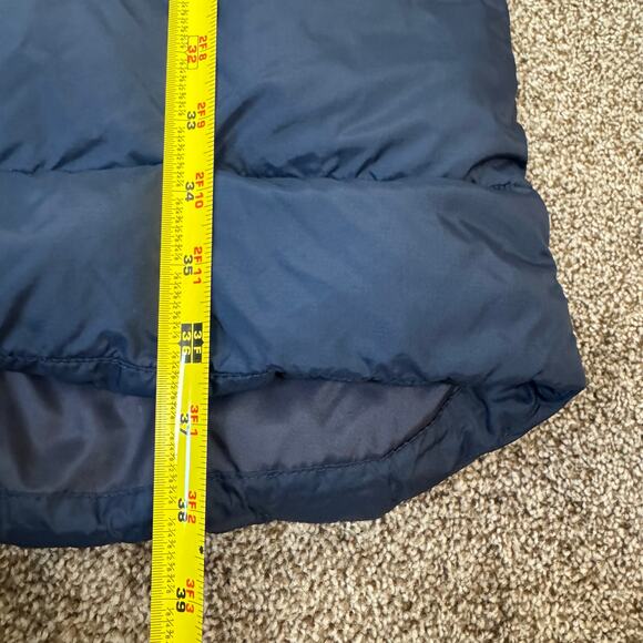 Helly Hansen Men's Size Small Navy Active Long Winter Parka Spell Out Puffer - Picture 16 of 16